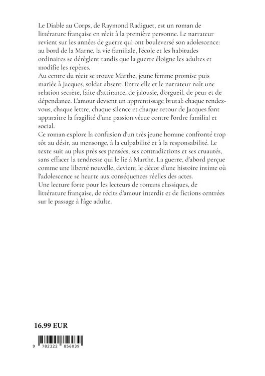 Produktbild: Le Diable au Corps