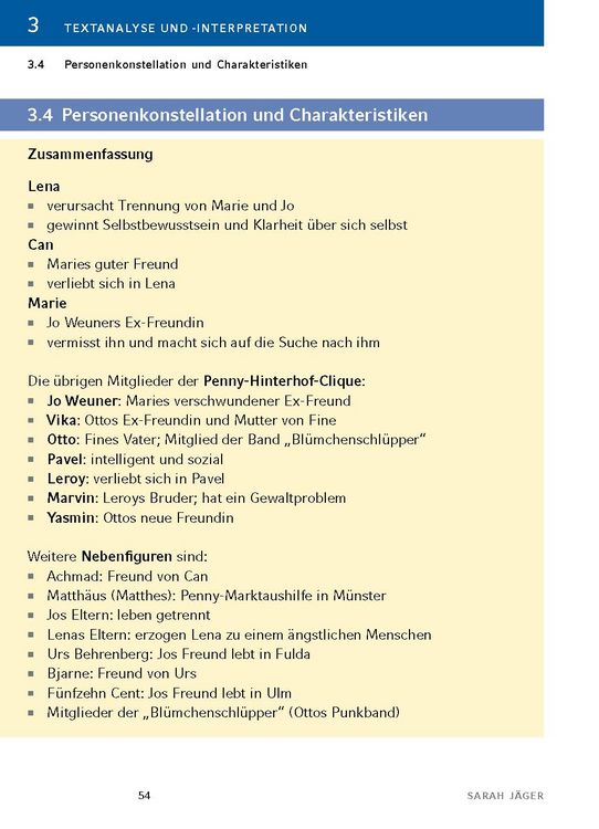 Produktbild: Nach vorn, nach S&uuml;den von Sarah J&auml;ger - Textanalyse und Interpretation