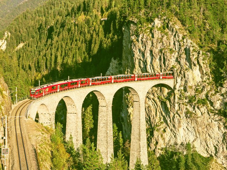 Produktbild: CALVENDO Puzzle Landwasserviadukt bei Filisur, Schweiz. 1000 Teile Lege-Gr&ouml;&szlig;e 64 x 48 cm Foto-Puzzle Bild von CALVENDO