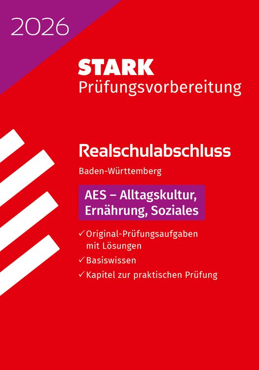 Produktbild: STARK AES - Realschulabschluss 2026 BW - Prüfungsvorbereitung