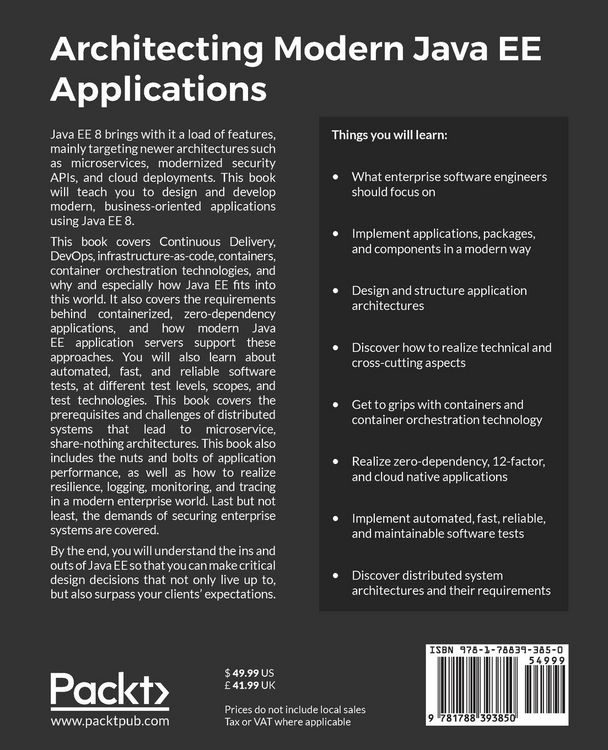 Produktbild: Architecting Modern Java EE Applications