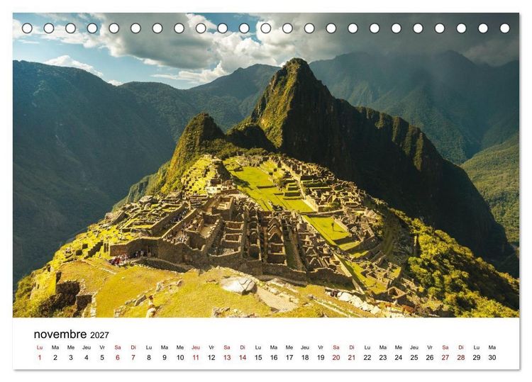 Produktbild: P&eacute;rou Les couleurs de la nature (Calendrier de bureau 2027 DIN A5 vertical), CALVENDO calendrier mensuel