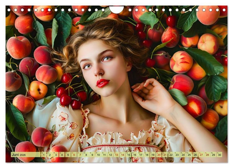 Produktbild: Obstk&ouml;nigin - Fruchtig, floral und voller Sch&ouml;nheit (Wandkalender 2026 DIN A4 quer), CALVENDO Monatskalender