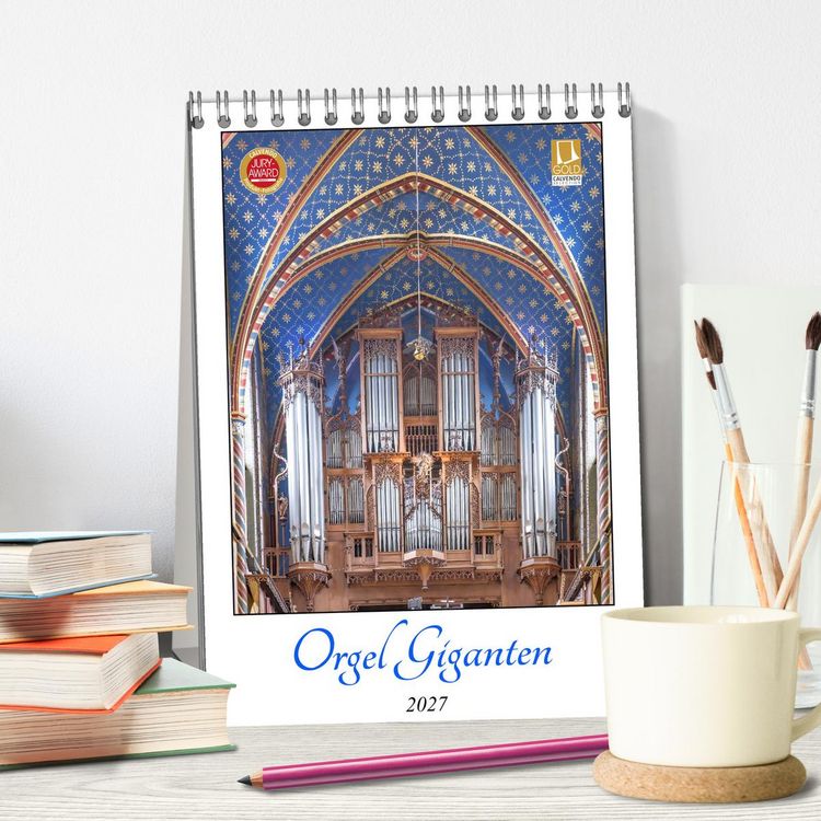 Produktbild: Orgel Giganten (Tischkalender 2027 DIN A5 hoch), CALVENDO Monatskalender