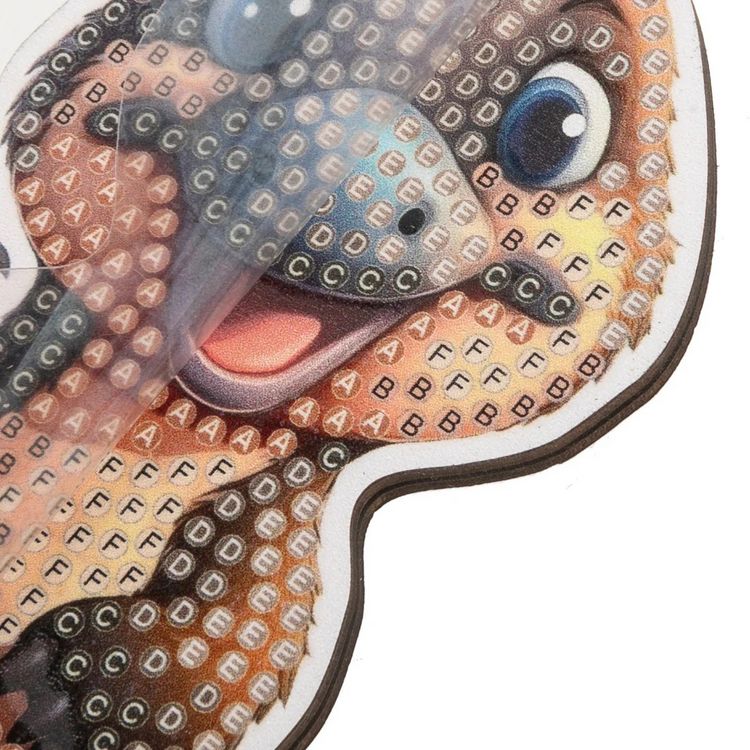 DIAMANTINY Diamond Painting Kit „Megalodon“ – 3D-Edelstein-Mosaik, 21x29,5 Cm, Dinosaurier-Design, Inkl. Zubehör