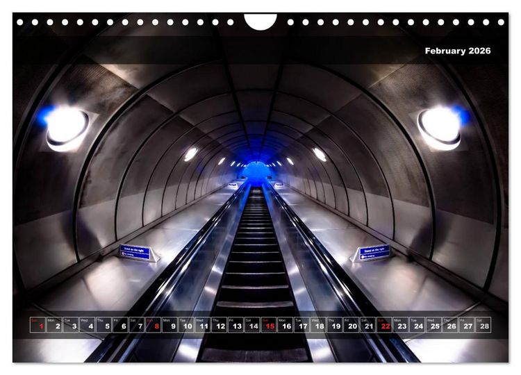 Produktbild: London Underground 2026 (Wall Calendar 2026 DIN A4 landscape), CALVENDO 12 Month Wall Calendar