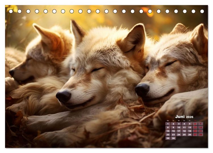 Produktbild: Wenn sie schlafen... (Tischkalender 2026 DIN A5 quer), CALVENDO Monatskalender