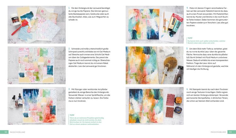 Produktbild: Gl&uuml;cklich kreativ &ndash; Zwei B&uuml;cher im Bundle: 37 Mixed-Media-Motive malen