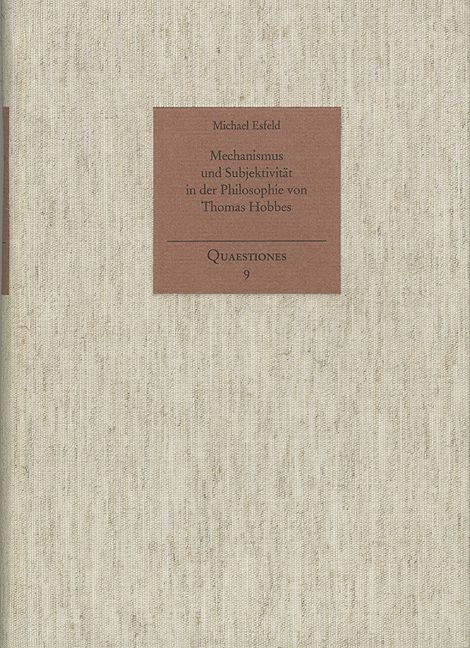 Produktbild: Mechanismus und Subjektivit&auml;t in der Philosophie von Thomas Hobbes