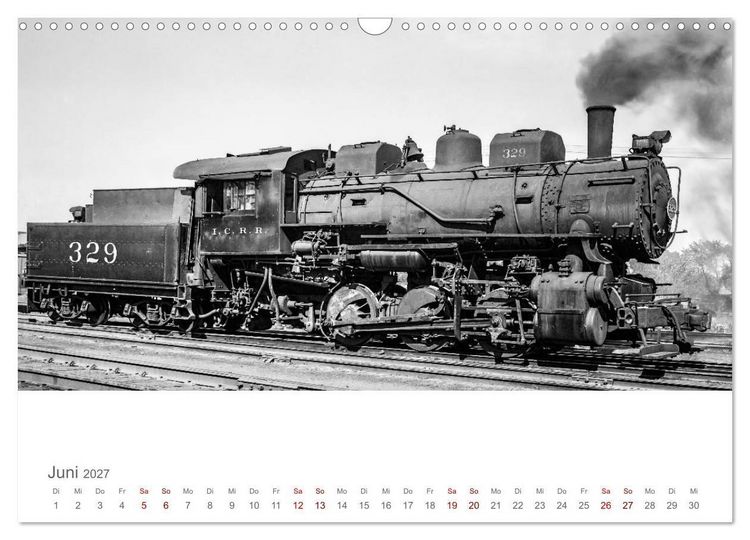 Produktbild: US-Dampflokomotiven (Wandkalender 2027 DIN A3 quer), CALVENDO Monatskalender