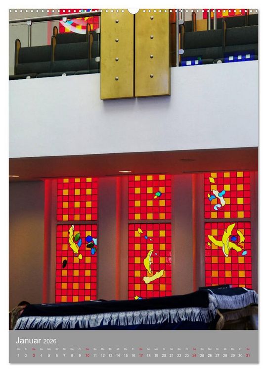Produktbild: Bejt Knesset. Haus der Versammlung. Die Synagoge in Darmstadt (Wandkalender 2026 DIN A2 hoch), CALVENDO Monatskalender