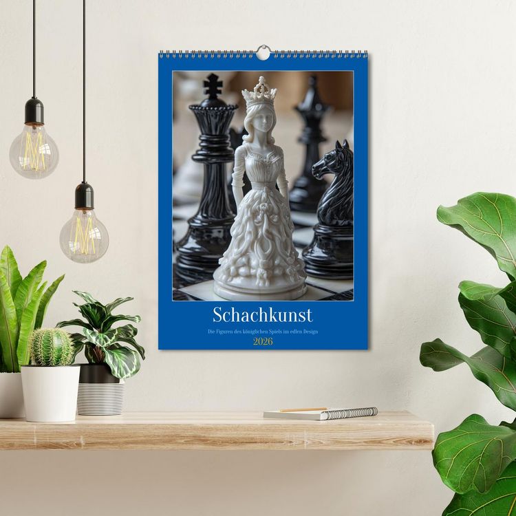 Produktbild: Schachkunst (Wandkalender 2026 DIN A3 hoch), CALVENDO Monatskalender