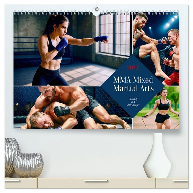 Produktbild: MMA Mixed Martial Arts (hochwertiger Premium Wandkalender 2026 DIN A2 quer), Kunstdruck in Hochglanz