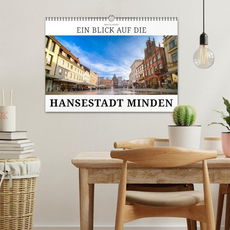 Produktbild: Ein Blick auf die Hansestadt Minden (Wandkalender 2026 DIN A3 quer), CALVENDO Monatskalender