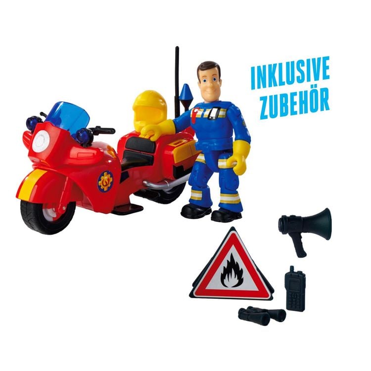 Produktbild: Sam Feuerwehr Motorrad mit Figur