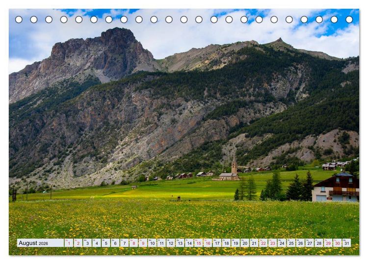 Produktbild: Hautes Alpes de Provence (Tischkalender 2026 DIN A5 quer), CALVENDO Monatskalender