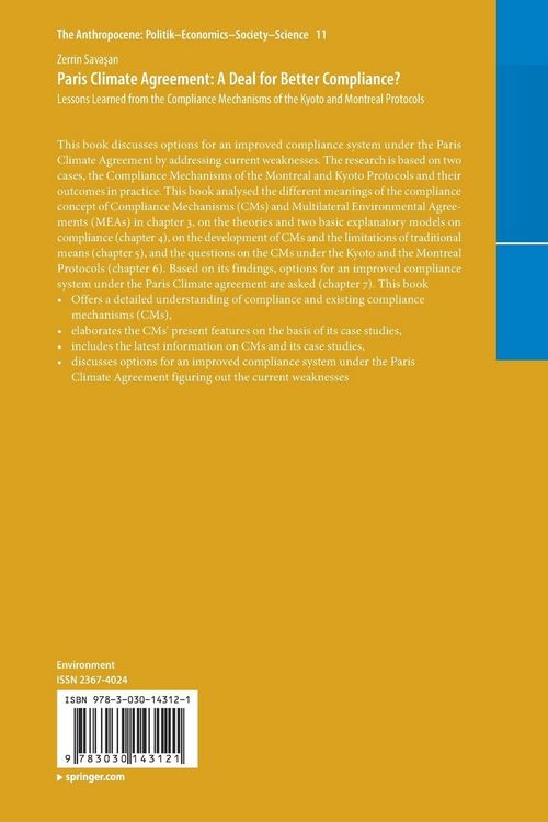 Produktbild: Paris Climate Agreement: A Deal for Better Compliance?