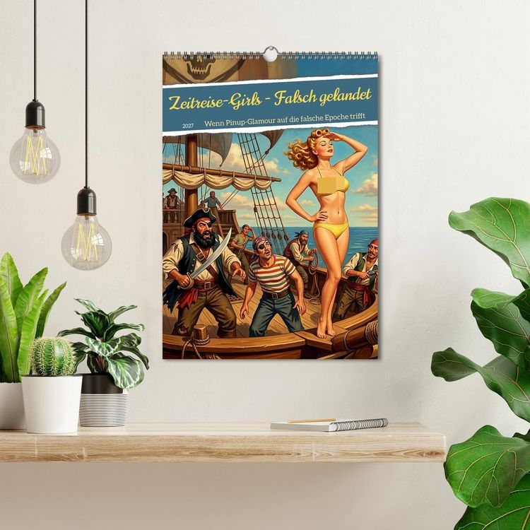Produktbild: Zeitreise-Girls - Falsch gelandet (Wandkalender 2027 DIN A3 hoch), CALVENDO Monatskalender