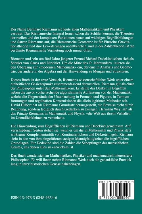 Produktbild: Bernhard Riemann 1826&ndash;1866