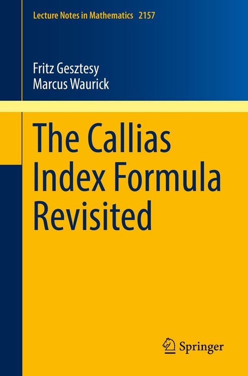 Produktbild: The Callias Index Formula Revisited