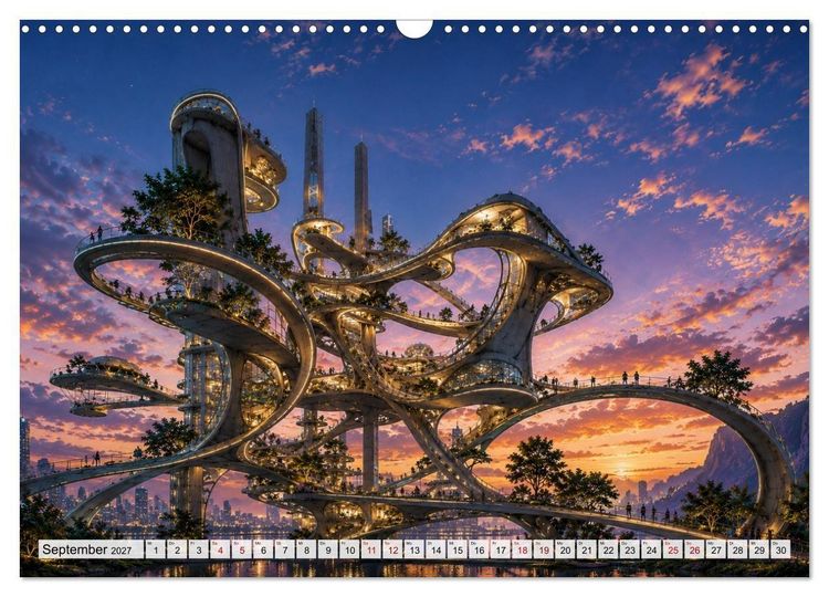 Produktbild: Traumwelten zwischen Zeit und Fantasie (Wandkalender 2027 DIN A3 quer), CALVENDO Monatskalender
