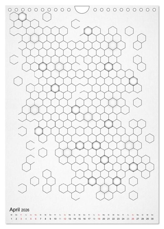 Produktbild: Geometric Graphik Art (Wandkalender 2026 DIN A4 hoch), CALVENDO Monatskalender
