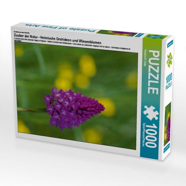 Produktbild: CALVENDO Puzzle Ein Motiv aus dem Kalender Zauber der Natur - Heimische Orchideen und Wiesenblumen | 1000 Teile Lege-Gr&ouml;&szlig;e 64x48cm Foto-Puzzle f&uuml;r gl&uuml;ckliche Stunden