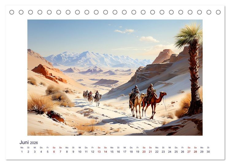 Produktbild: Die Karawane zieht weiter (Tischkalender 2026 DIN A5 quer), CALVENDO Monatskalender