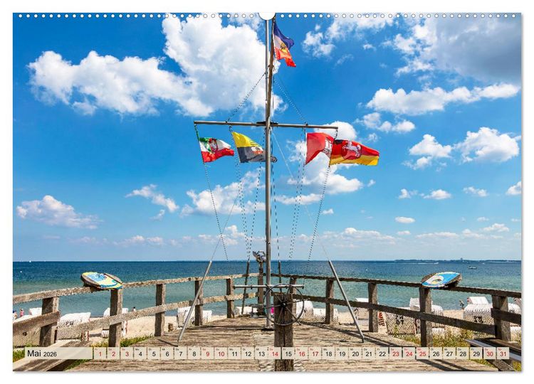 Produktbild: Ostseeb&auml;der an der L&uuml;becker Bucht (Wandkalender 2026 DIN A2 quer), CALVENDO Monatskalender
