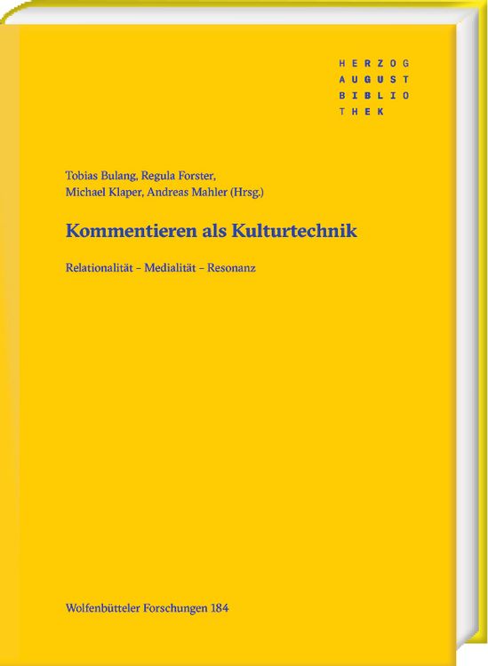 Produktbild: Kommentieren als Kulturtechnik
