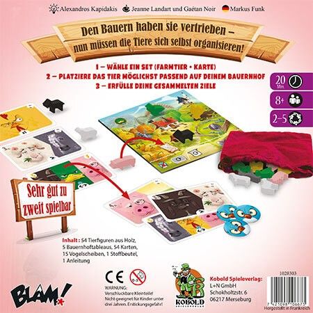 Produktbild: Kobold Spieleverlag 1028303 - Farm Club, deutsche Version, Optimierungsspiel