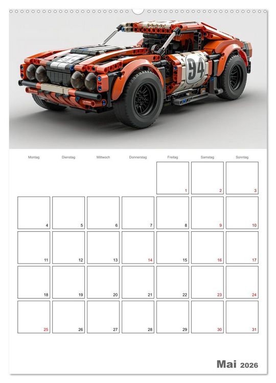 Produktbild: Gesteckte coole Flitzer (hochwertiger Premium Wandkalender 2026 DIN A2 hoch), Kunstdruck in Hochglanz