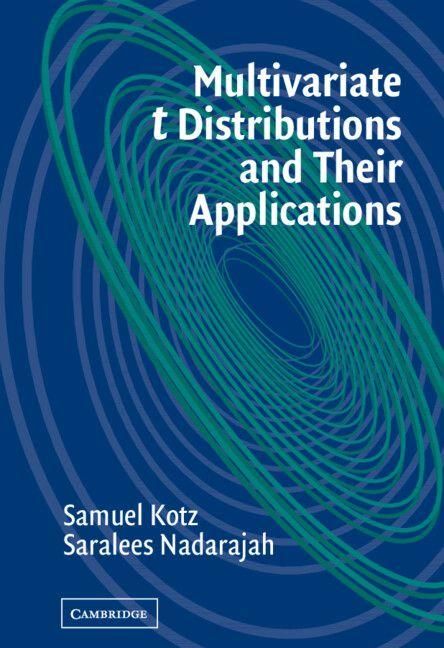 Produktbild: Multivariate T-Distributions and Their Applications