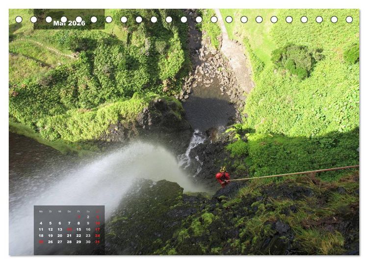 Produktbild: Abenteuer Canyoning (Tischkalender 2026 DIN A5 quer), CALVENDO Monatskalender