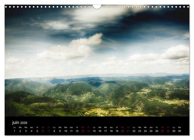 Produktbild: Horizons ard&eacute;chois (Calendrier mural 2026 DIN A3 vertical), CALVENDO calendrier mensuel