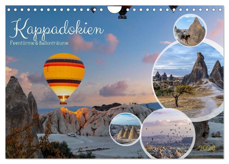 Produktbild: Kappadokien, Feent&uuml;rme und Ballontr&auml;ume (Wandkalender 2026 DIN A4 quer), CALVENDO Monatskalender