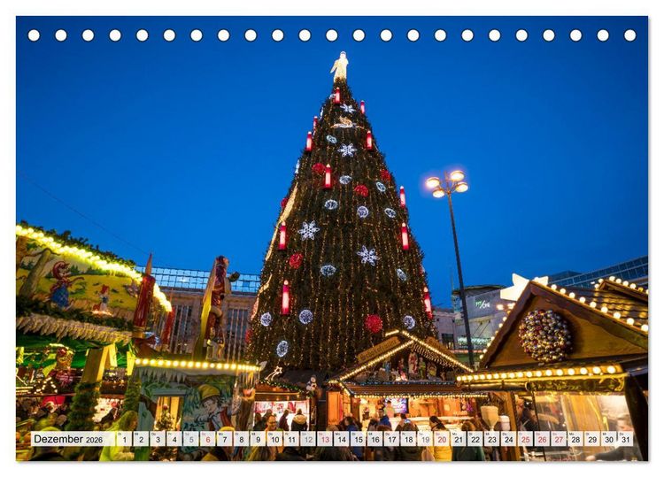 Produktbild: Das Ruhrgebiet bei Nacht (Tischkalender 2026 DIN A5 quer), CALVENDO Monatskalender