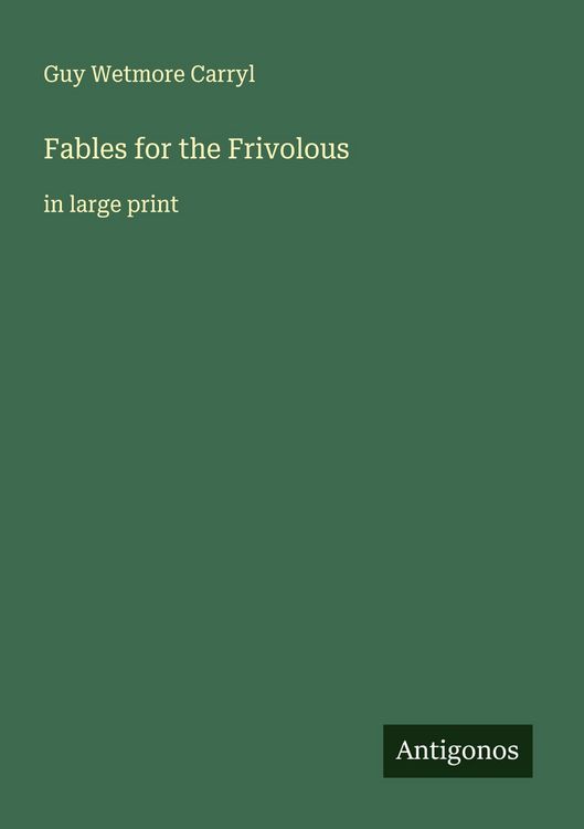 Produktbild: Fables for the Frivolous