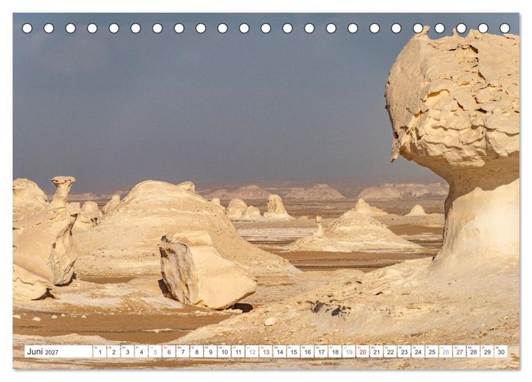 Produktbild: &Auml;gypten - die Weisse W&uuml;ste (Tischkalender 2027 DIN A5 quer), CALVENDO Monatskalender
