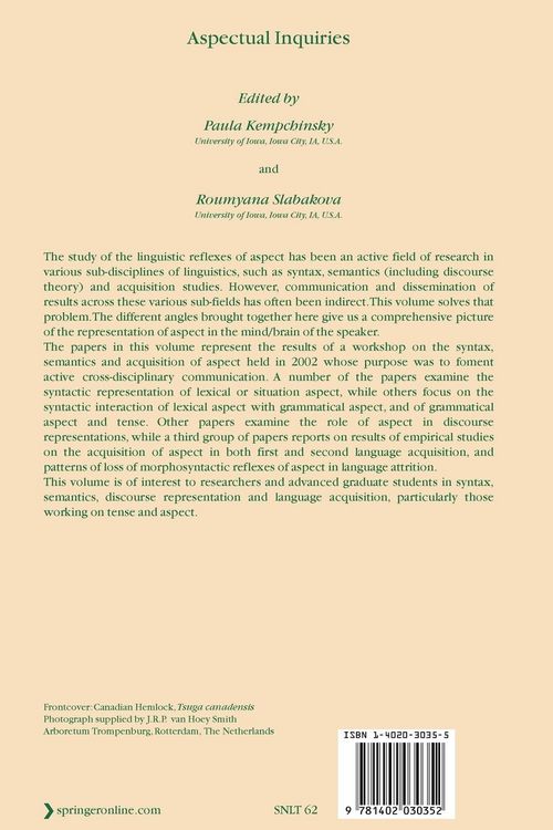 Produktbild: Aspectual Inquiries