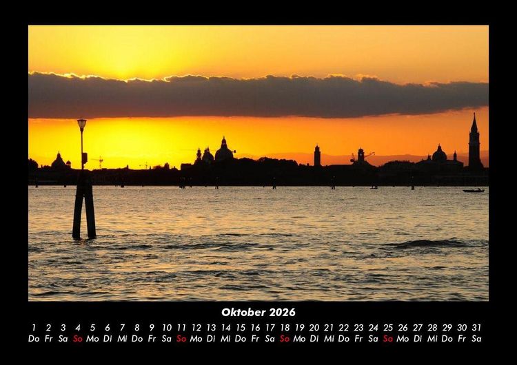 Produktbild: Venedig 2026 Fotokalender DIN A3