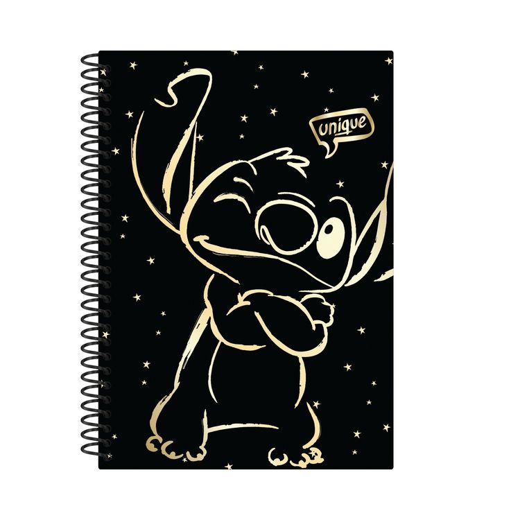 Produktbild: CoolPack Notizbuch Disney Stitch gold Design 3 DIN B5 Spiralbindung
