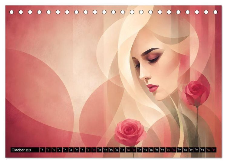 Produktbild: Fantasieportr&auml;ts zwischen Traum und Wirklichkeit (Tischkalender 2027 DIN A5 quer), CALVENDO Monatskalender