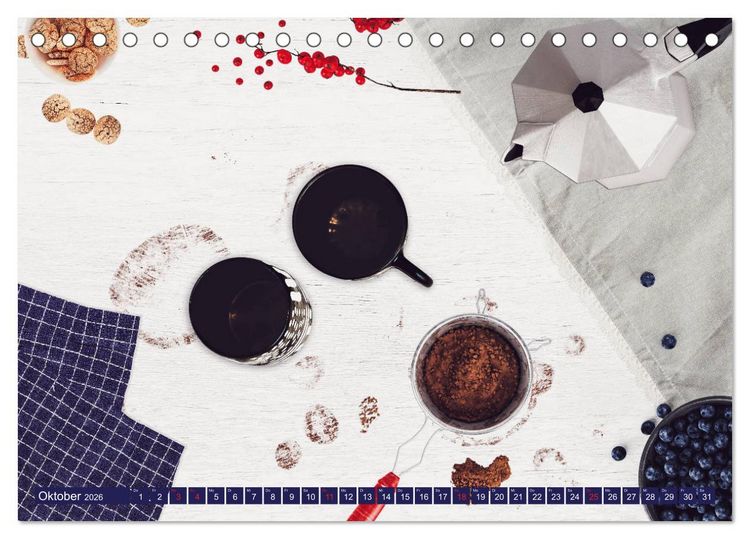 Produktbild: Auf einen Kaffee? (Tischkalender 2026 DIN A5 quer), CALVENDO Monatskalender