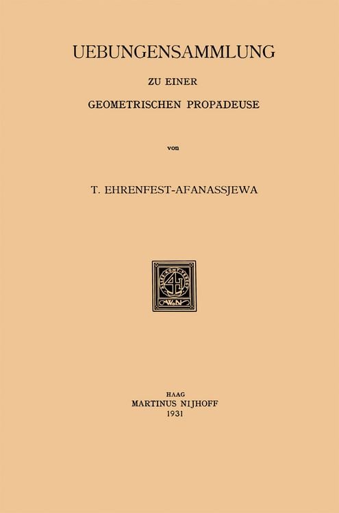 Produktbild: Uebungensammlung zu einer Geometrischen Prop&auml;deuse