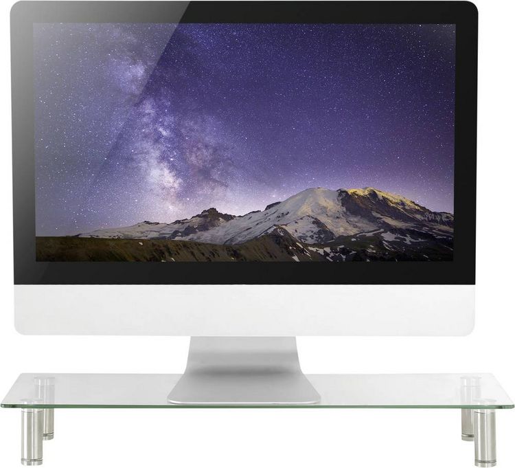 Produktbild: SpeaKa Professional Monitor-Erh&ouml;hung H&ouml;hen-Bereich: 75 bis 90 mm Transparent