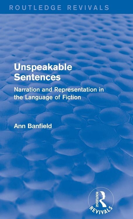 Produktbild: Unspeakable Sentences (Routledge Revivals)