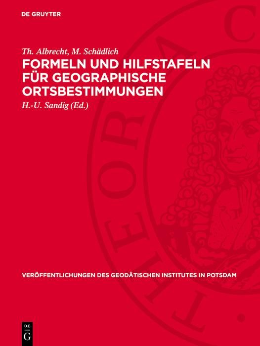 Produktbild: Formeln und Hilfstafeln f&uuml;r geographische Ortsbestimmungen