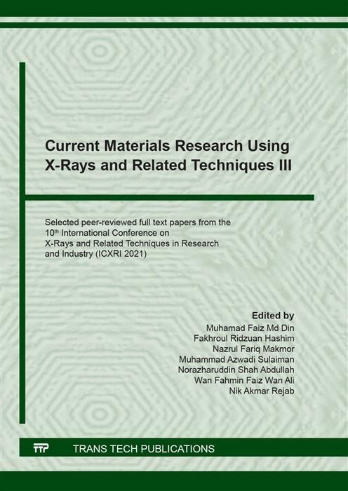 Produktbild: Current Materials Research Using X-Rays and Related Techniques III