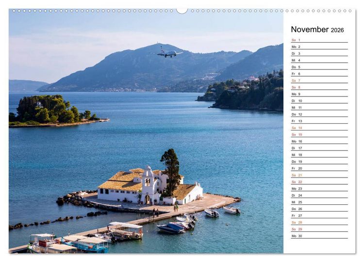 Produktbild: Griechische Inseln im Ionischen Meer (hochwertiger Premium Wandkalender 2026 DIN A2 quer), Kunstdruck in Hochglanz